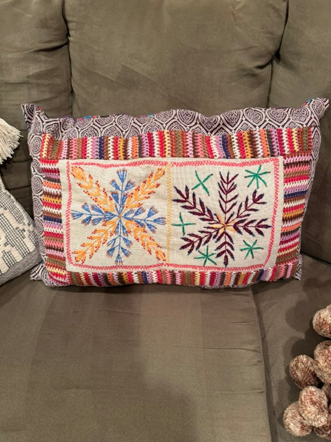 Garden Border Pillow-Same design but stars in the middle