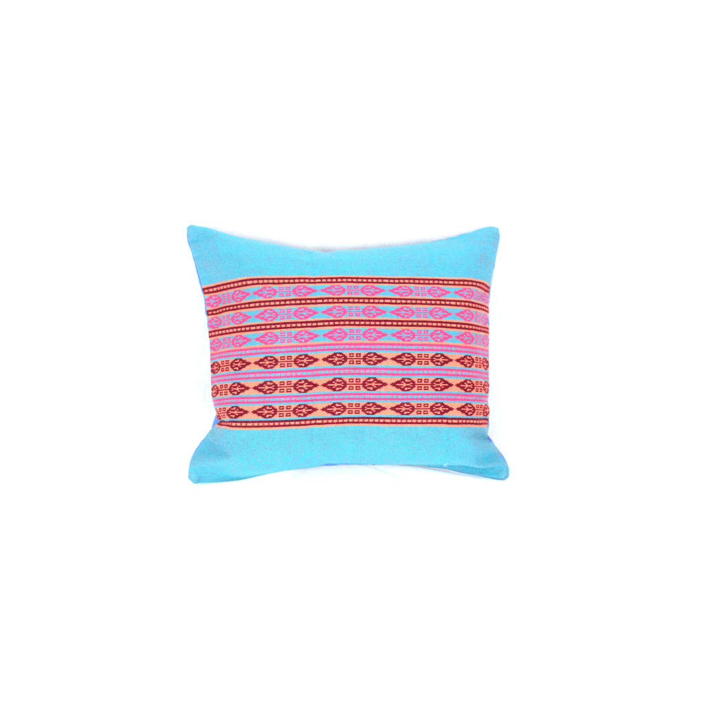 Blue Pink Pillow