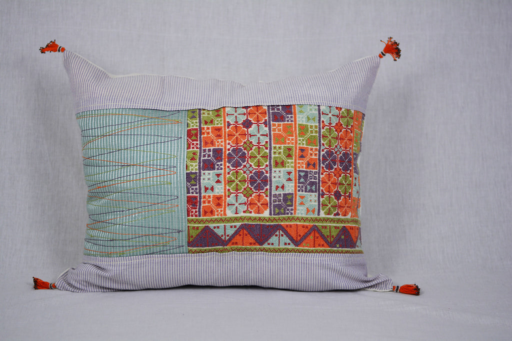 Sunrise Embroidered Pillow