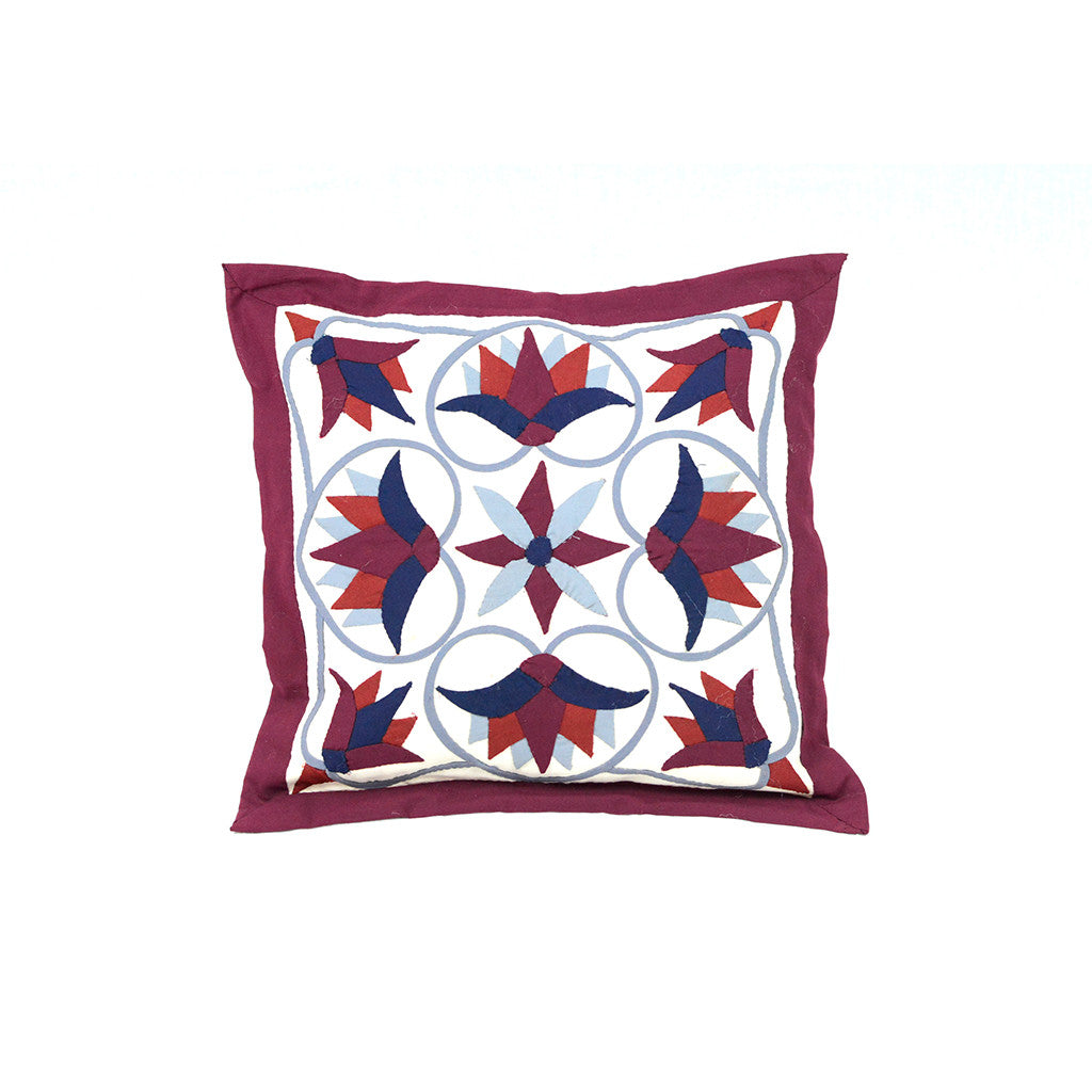 Lotus Colorful Red Pillow
